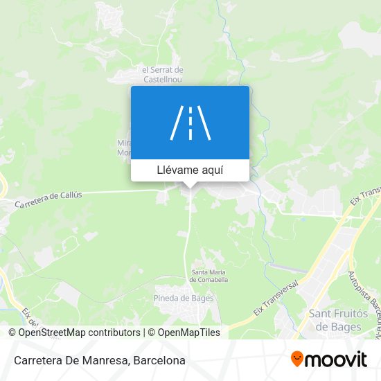 Mapa Carretera De Manresa