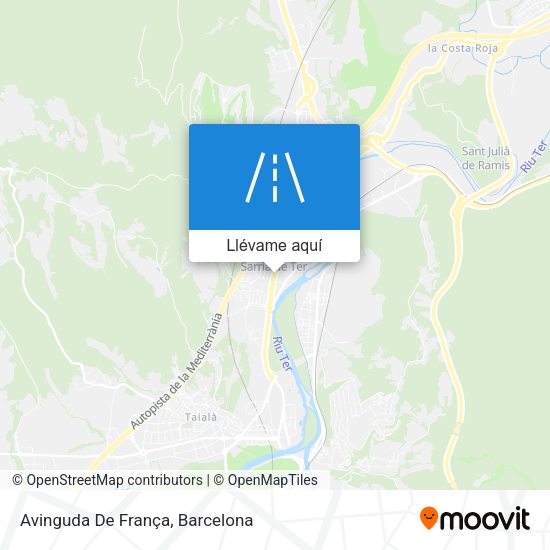 Mapa Avinguda De França