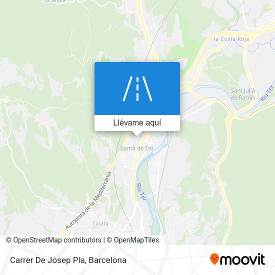 Mapa Carrer De Josep Pla