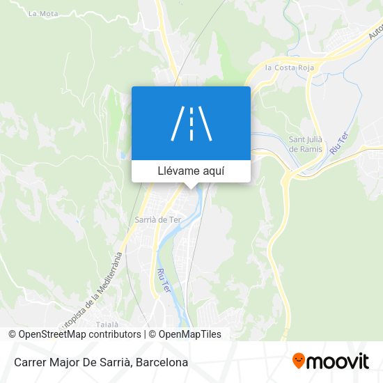Mapa Carrer Major De Sarrià