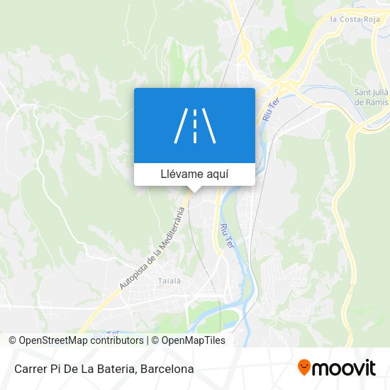 Mapa Carrer Pi De La Bateria