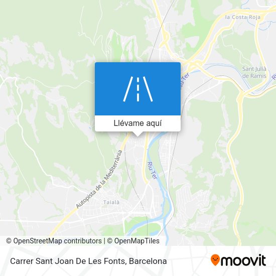 Mapa Carrer Sant Joan De Les Fonts
