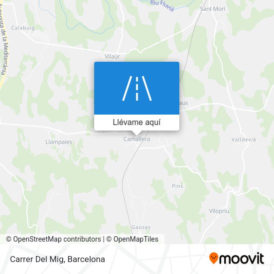 Mapa Carrer Del Mig