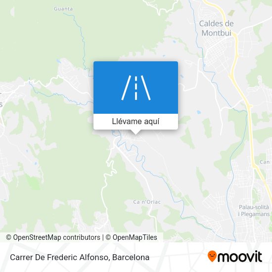 Mapa Carrer De Frederic Alfonso