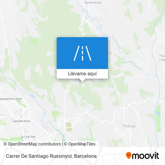 Mapa Carrer De Santiago Russinyol