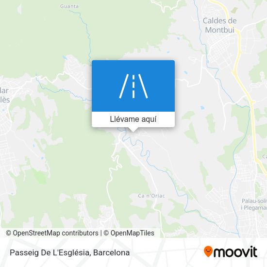 Mapa Passeig De L'Església