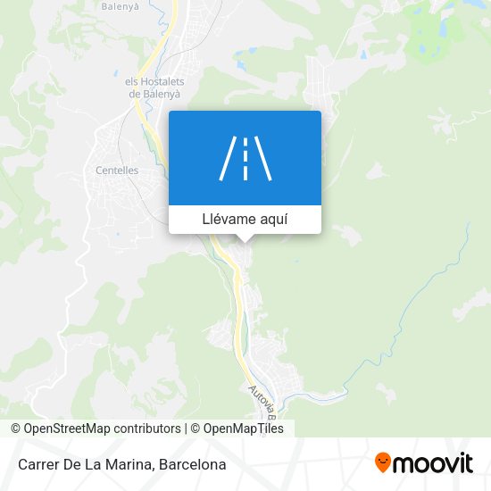 Mapa Carrer De La Marina