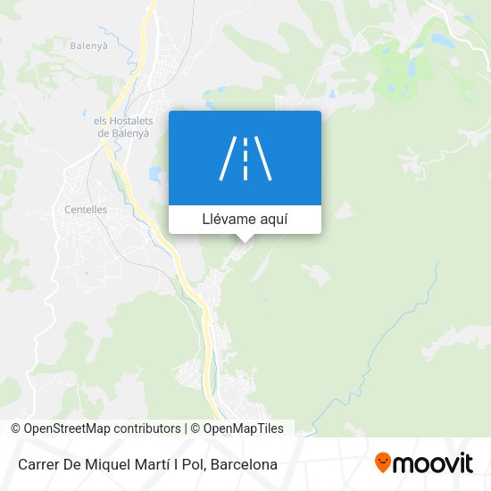Mapa Carrer De Miquel Martí I Pol