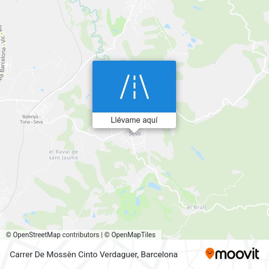 Mapa Carrer De Mossèn Cinto Verdaguer