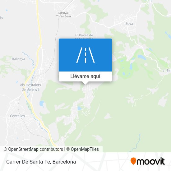 Mapa Carrer De Santa Fe