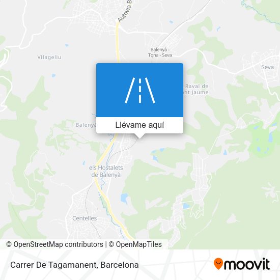 Mapa Carrer De Tagamanent
