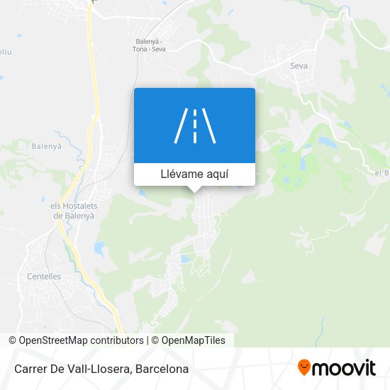 Mapa Carrer De Vall-Llosera