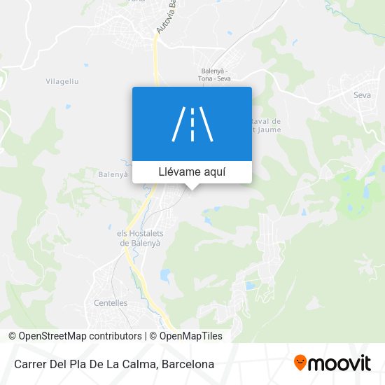 Mapa Carrer Del Pla De La Calma