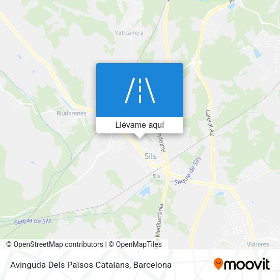 Mapa Avinguda Dels Països Catalans