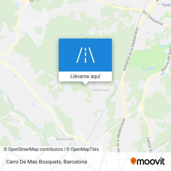 Mapa Camí De Mas Bosquets