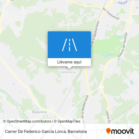 Mapa Carrer De Federico García Lorca