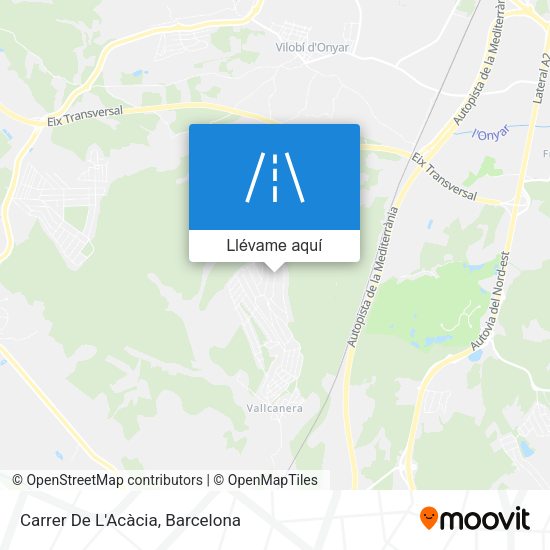 Mapa Carrer De L'Acàcia