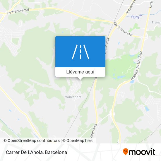 Mapa Carrer De L'Anoia