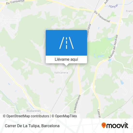 Mapa Carrer De La Tulipa
