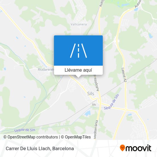 Mapa Carrer De Lluís Llach