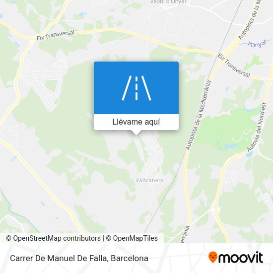 Mapa Carrer De Manuel De Falla