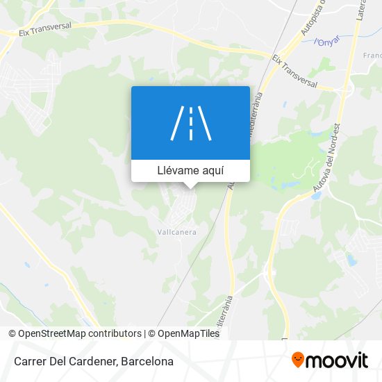 Mapa Carrer Del Cardener