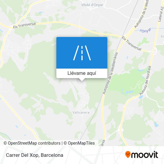 Mapa Carrer Del Xop