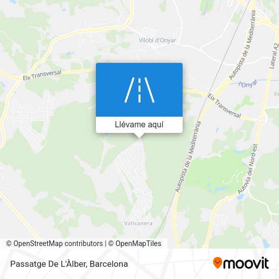 Mapa Passatge De L'Àlber