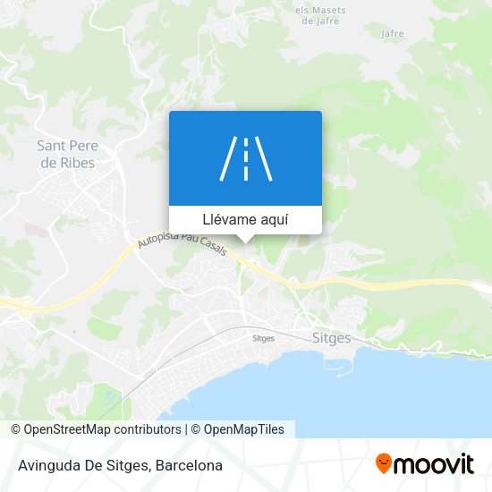 Mapa Avinguda De Sitges