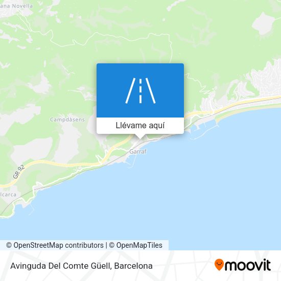 Mapa Avinguda Del Comte Güell