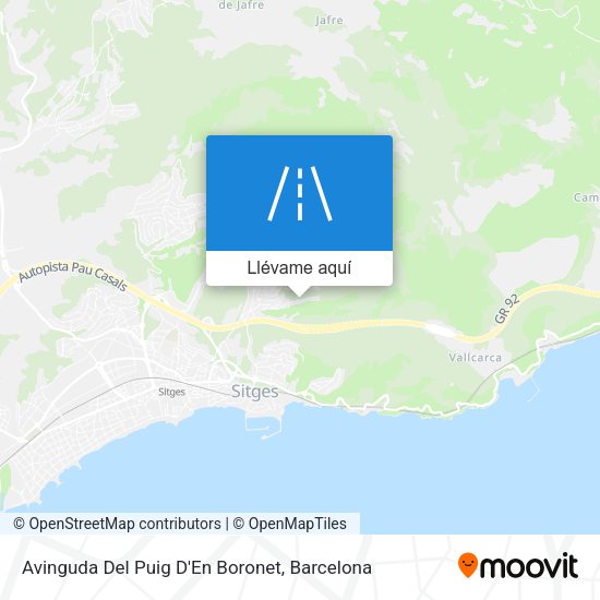 Mapa Avinguda Del Puig D'En Boronet