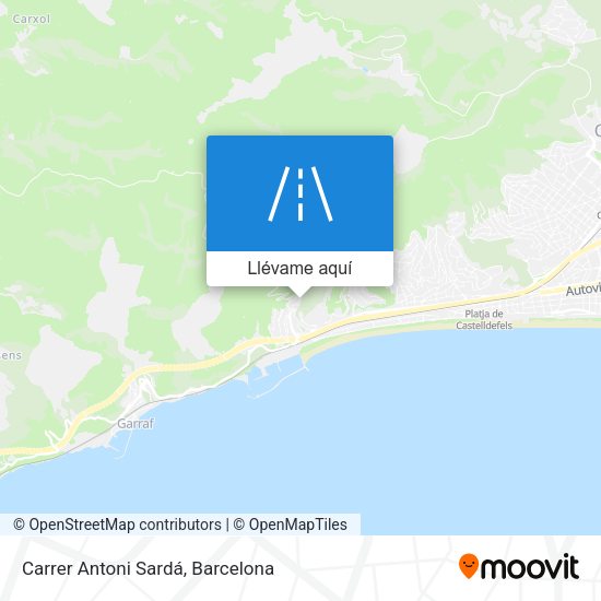 Mapa Carrer Antoni Sardá