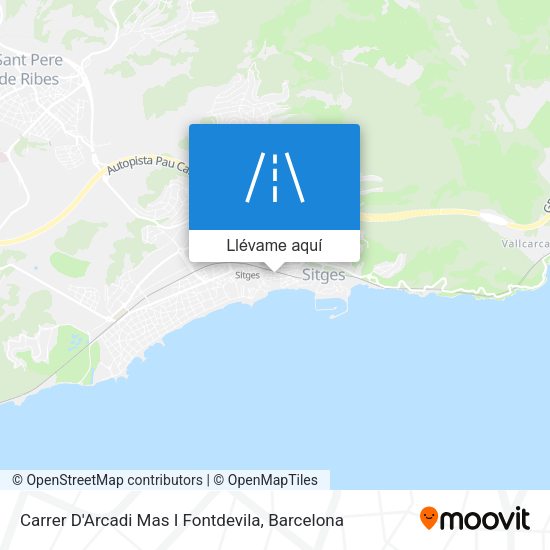 Mapa Carrer D'Arcadi Mas I Fontdevila