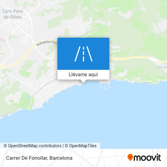 Mapa Carrer De Fonollar
