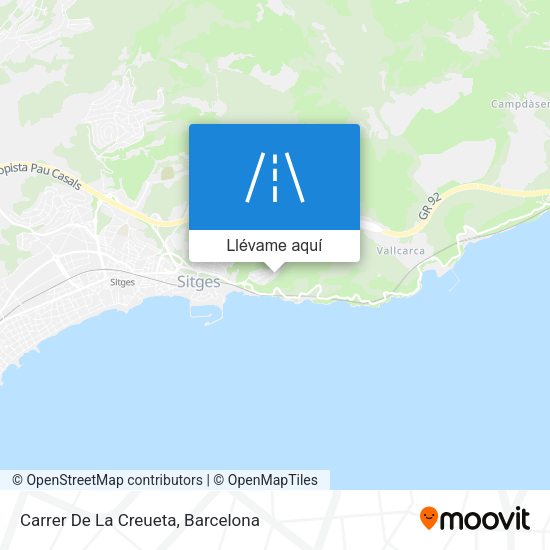 Mapa Carrer De La Creueta