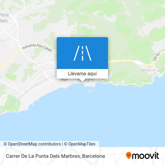 Mapa Carrer De La Punta Dels Marbres