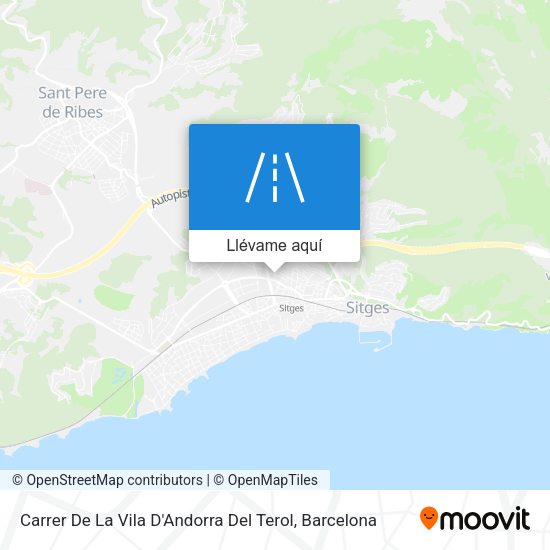 Mapa Carrer De La Vila D'Andorra Del Terol
