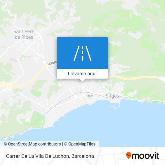 Mapa Carrer De La Vila De Luchon