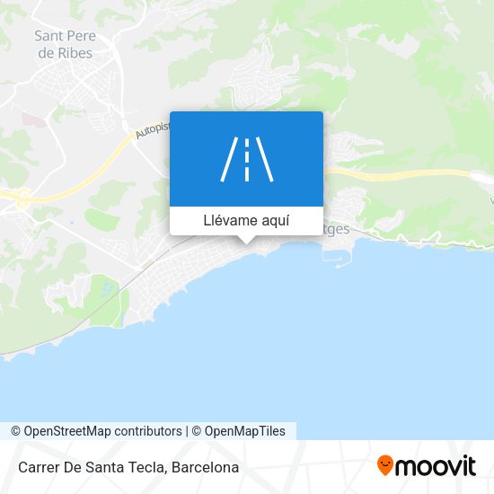 Mapa Carrer De Santa Tecla