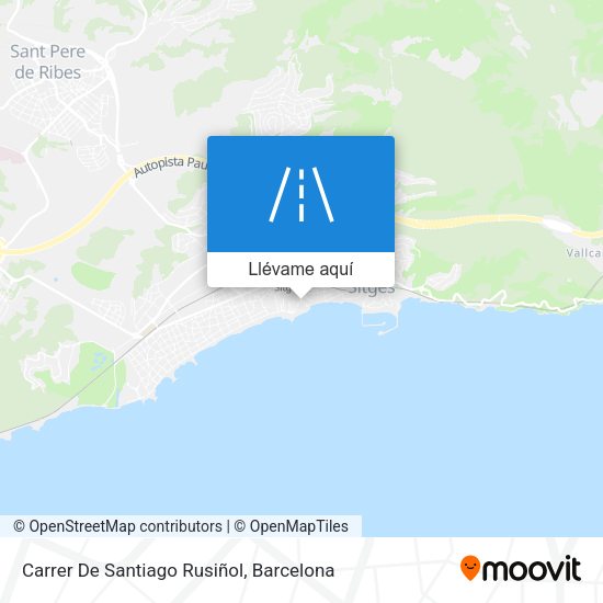 Mapa Carrer De Santiago Rusiñol