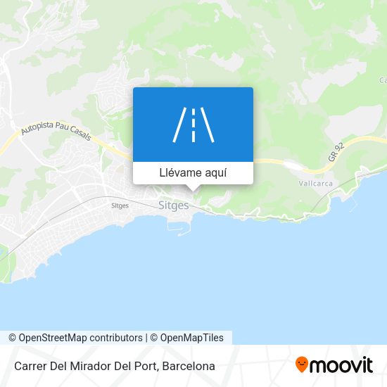 Mapa Carrer Del Mirador Del Port