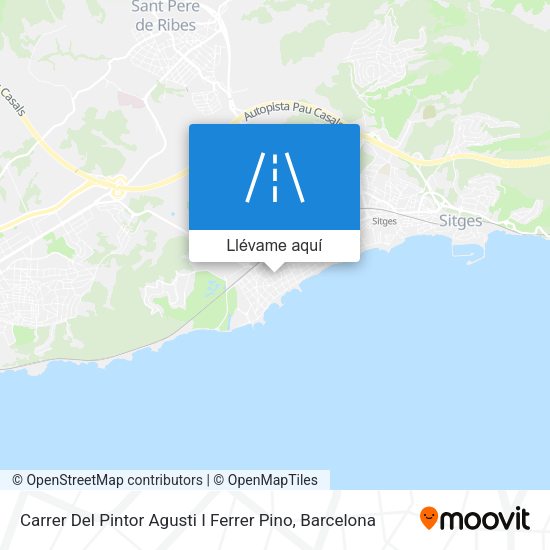 Mapa Carrer Del Pintor Agusti I Ferrer Pino