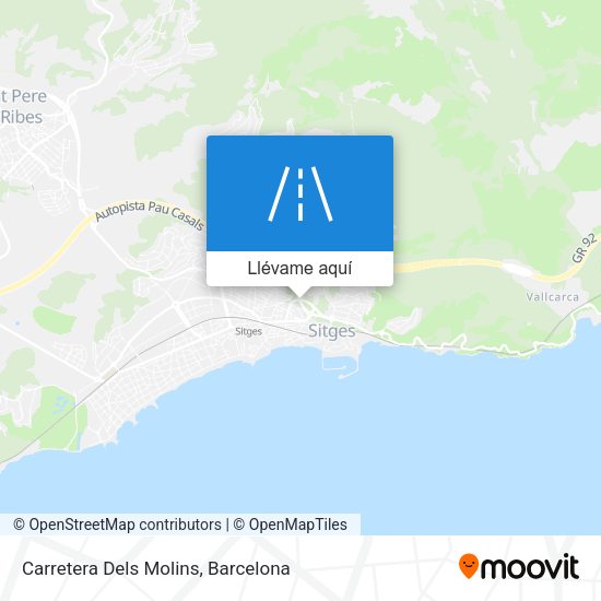 Mapa Carretera Dels Molins