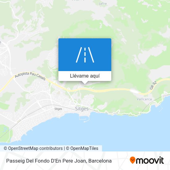 Mapa Passeig Del Fondo D'En Pere Joan