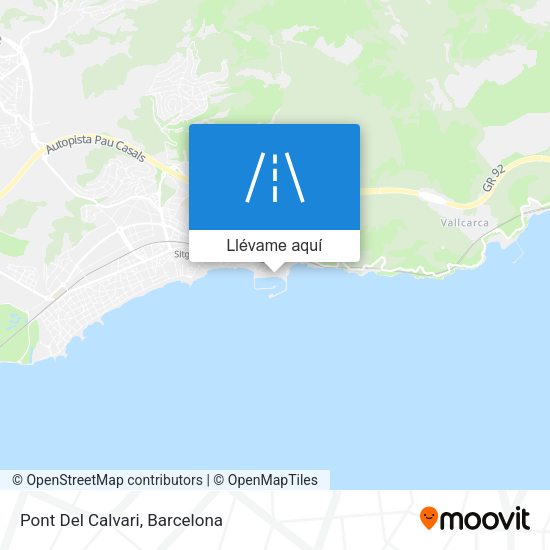 Mapa Pont Del Calvari