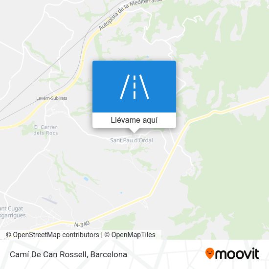 Mapa Camí De Can Rossell