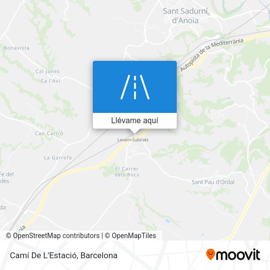 Mapa Camí De L'Estació