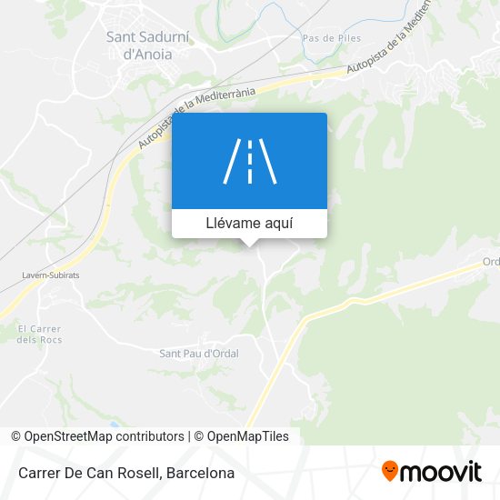 Mapa Carrer De Can Rosell