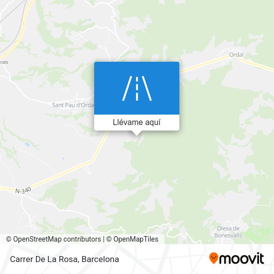 Mapa Carrer De La Rosa