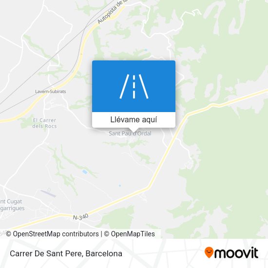 Mapa Carrer De Sant Pere